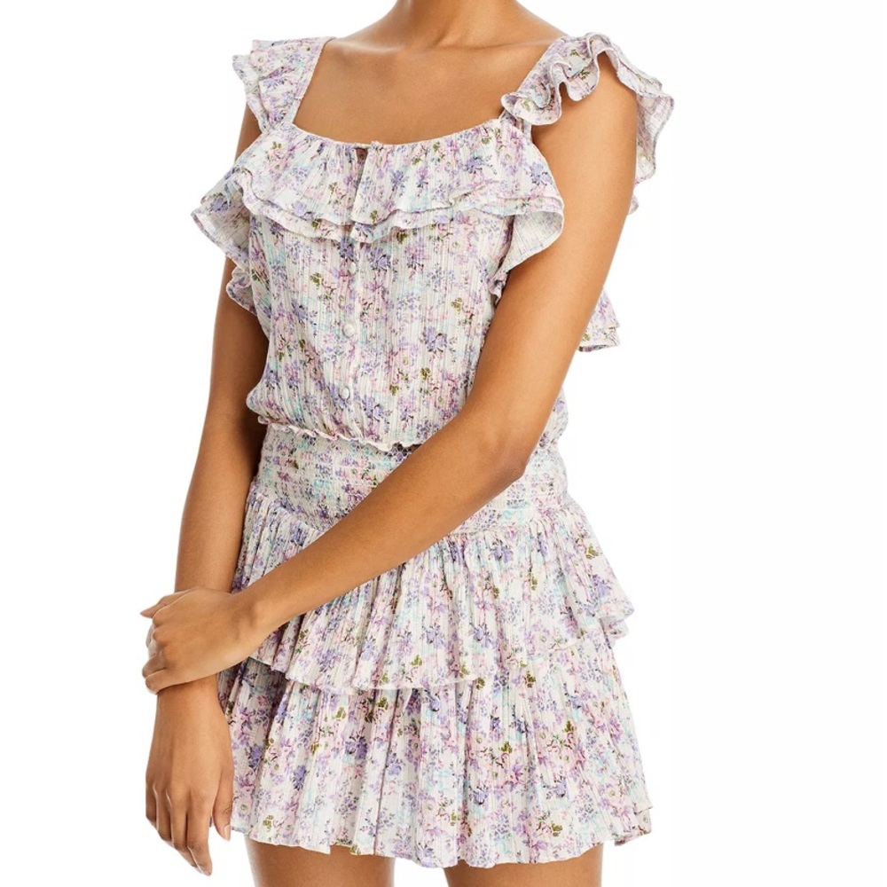 LoveShackFancy
Shanely Printed Ruffled Mini Dress